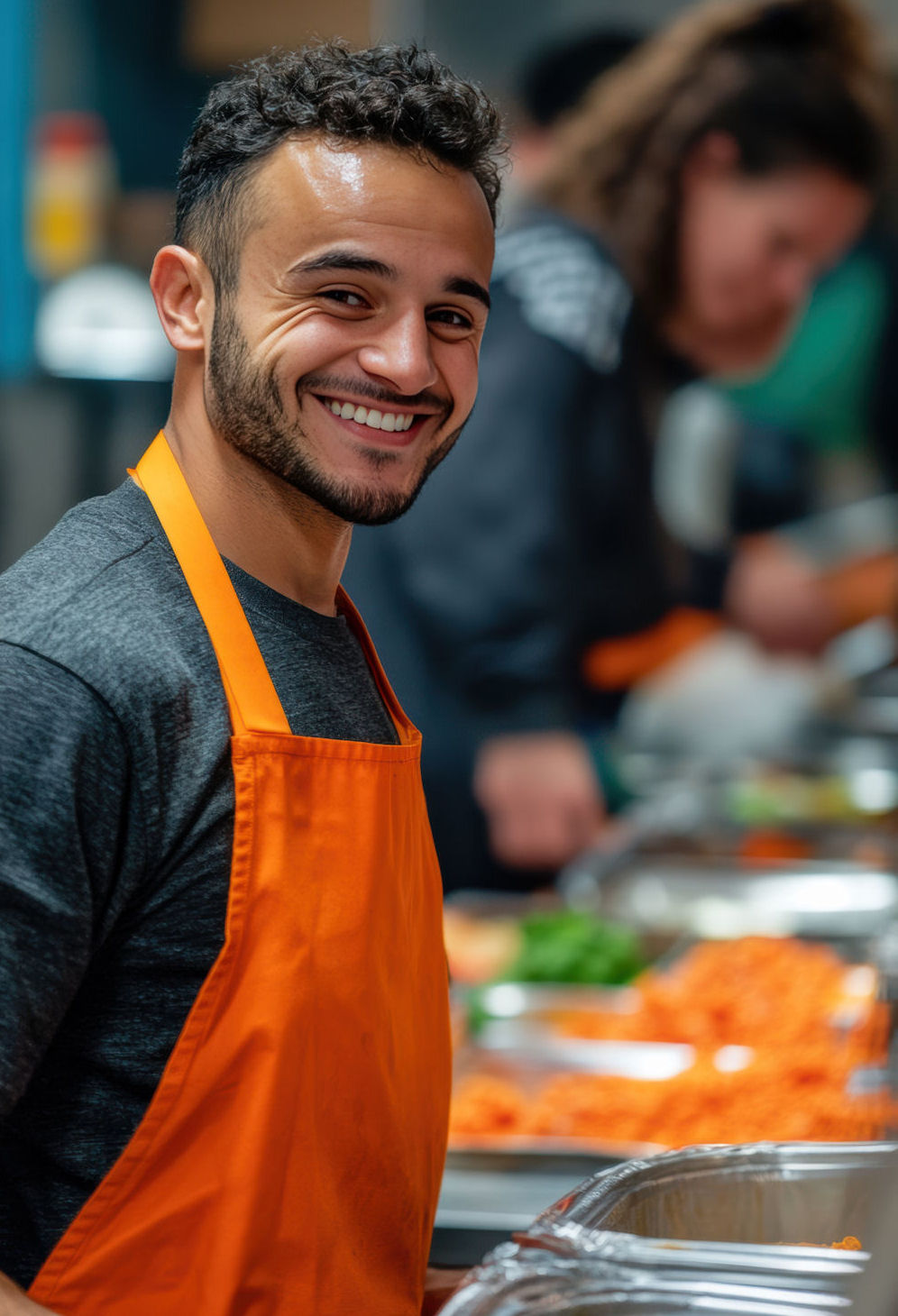 man cooking